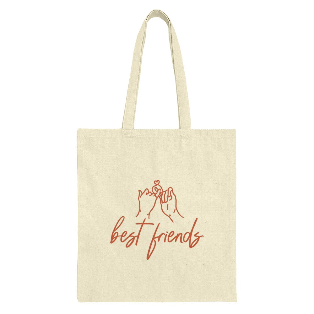 Best Friends Tote Bag, Friendship Gift, Pinky Promise Design, Gift for Her, Matching Bestie Bags, Birthday Gift, Bff Present - Tawshia