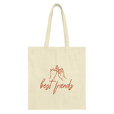 Best Friends Tote Bag, Friendship Gift, Pinky Promise Design, Gift for Her, Matching Bestie Bags, Birthday Gift, Bff Present - Tawshia