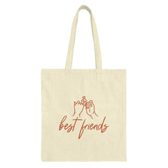 Best Friends Tote Bag, Friendship Gift, Pinky Promise Design, Gift for Her, Matching Bestie Bags, Birthday Gift, Bff Present - Tawshia