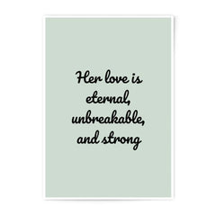Eternal Love Photographic Prints, Inspirational Quote Art, Unbreakable Strong Bond Print, Home Decor, Motivational Wall Art, Gift Idea - Tawshia