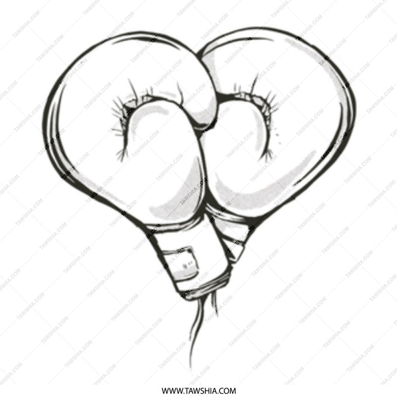 Sketch Style Illustration of Boxing Gloves product