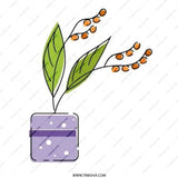 Potted Plant Pinback Button, Cute Botanical Button, Floral Lapel Pin, Unique Plant Lover Gift, Minimalist Badge, Decorative Pinback Buttons - Tawshia
