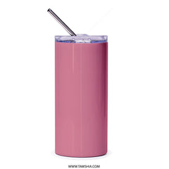 Pink Stainless Steel Tumbler with Straw drinkware product