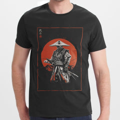 Samurai Warrior Art Print Graphic T-shirt product type