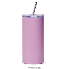 Elegant Pink Tumbler with Straw Perfect Travel Product