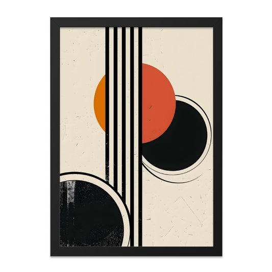 Abstract Geometric Wall Art, Modern Print, Circle and Line Art, Mid Century Modern Decor, Home Decor, Office Art - Tawshia