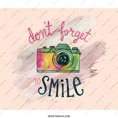 Dont Forget To Smile Camera Design Backpack, Photography Backpack, Camera Lover, Photo Backpack, College Backpack, School Backpack - Tawshia