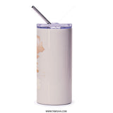 Iced Coffee Tumbler, Watercolor Frappe Cup, Aesthetic Beverage Tumbler, Cold Drink Lover Gift, Coffee Lover Tumbler, Stylish Coffee Tumbler - Tawshia