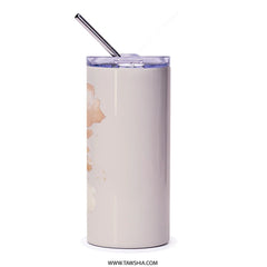 Iced Coffee Tumbler, Watercolor Frappe Cup, Aesthetic Beverage Tumbler, Cold Drink Lover Gift, Coffee Lover Tumbler, Stylish Coffee Tumbler - Tawshia