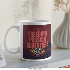 Freedom Passion Adventure Born to Race Mug product