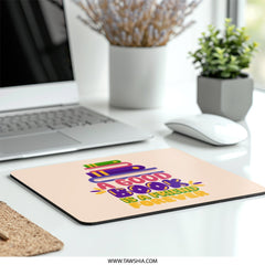 Book Lover Mouse Pad, Reader Gift, Librarian Present, A Good Book is a Friend Forever Mousepad, Colorful Desk Accessory, Bookworm Gift - Tawshia