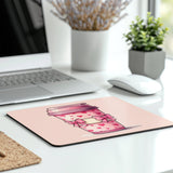 Pink Hearts Coffee Cup Design Mouse Pad product