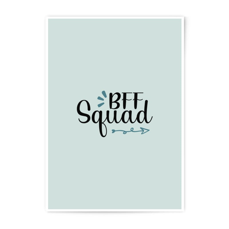 BFF Squad Photographic Prints, Best Friends Wall Art, Friendship Decor, Gift for Bestie, Trendy Prints, Cute Room Decor, Group Prints - Tawshia