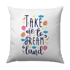 Dreamland Pillow, Whimsical Throw Pillow, Kids Room Decor, Nursery Pillow, Motivational Pillow, Decorative Pillow Cover, Home Decor Pillows - Tawshia