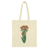 Orange Lily Tote Bag, Floral Design, Botanical Bag, Flower Lover Gift, Unique Tote, Trendy Bag, Everyday Bag, Book Bag, Grocery Bag - Tawshia
