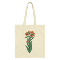 Orange Lily Tote Bag, Floral Design, Botanical Bag, Flower Lover Gift, Unique Tote, Trendy Bag, Everyday Bag, Book Bag, Grocery Bag - Tawshia