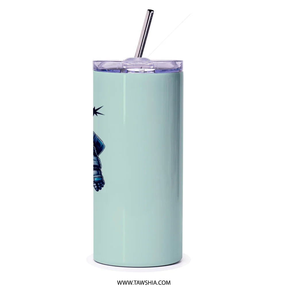 Blue Tumbler with Straw Double Wall Insulated product type