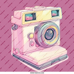 Cute Camera Pinback Button, Pastel Camera Button, Kawaii Camera Button, Photographer Gift, Vintage Camera Button, Camera Lover - Tawshia