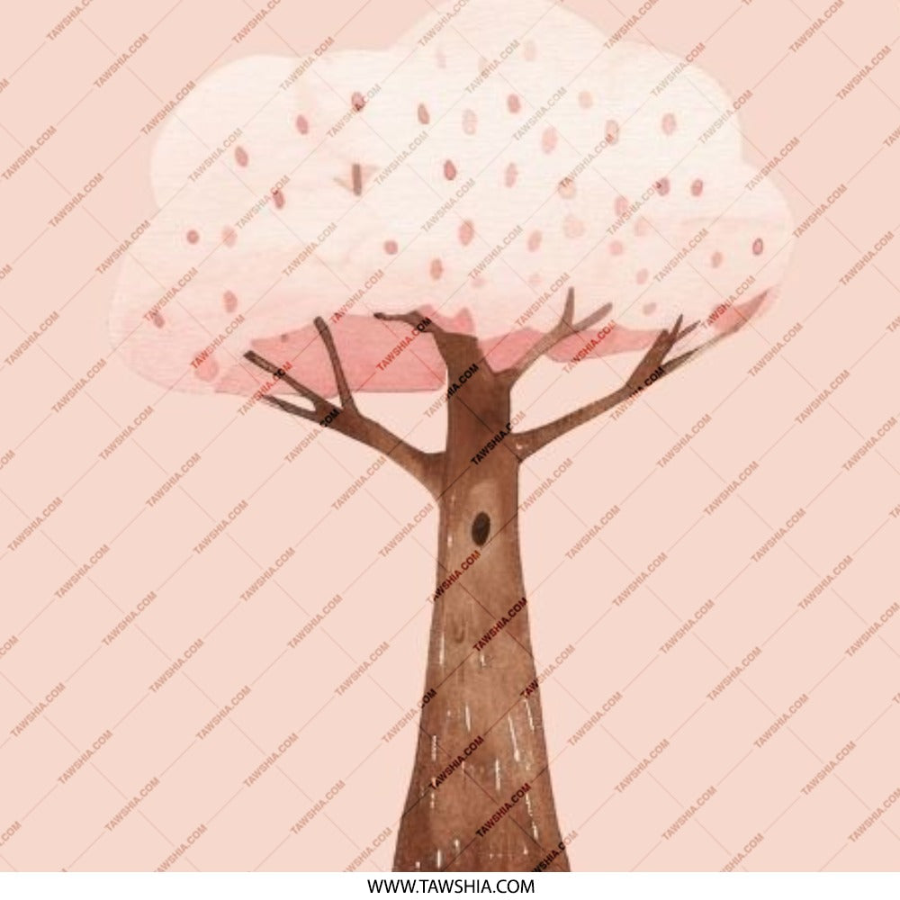 Pink Tree Pinback Button, Watercolor Tree Button, Nature Lover Gift, Floral Pin, Pastel Button, Cute Button, Trendy Button, Accessories - Tawshia