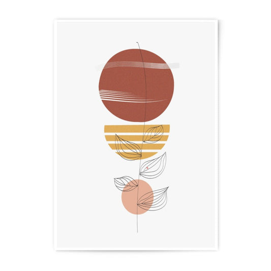Minimalist Plant Photographic Print, Abstract Art Print, Botanical Wall Art, Modern Home Decor, Trendy Print - Tawshia
