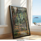 Avenue at the Jas de Bouffan Wall Art, Paul Cezanne Landscape Painting Print, Impressionist Art, Famous Art, Home Decor Wall Art - Tawshia