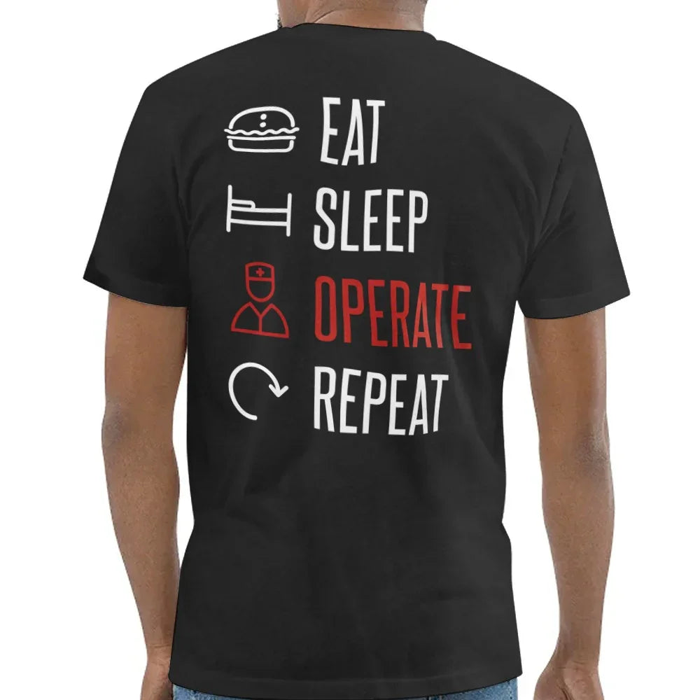 Eat Sleep Operate Repeat Graphic T-shirt product type