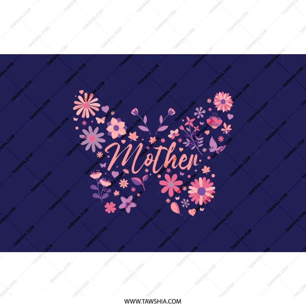 Beautiful Floral Butterfly Mother Themed Product