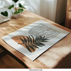 Abstract Palm Photographic Print, Minimalist Art, Botanical Wall Decor, Modern Home Art, Tropical Leaf Art, Geometric Wall Art, Home Decor - Tawshia