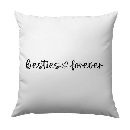 Besties Forever Pillow, Friendship Gift, Best Friend Pillow, Decorative Pillow, Gift for Best Friend, Unique Pillow Design - Tawshia