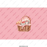 Picnic Basket Tumbler, Food Tumbler, Watercolor Tumbler, Gift for Friend, Tumbler with Straw, Valentines Day Tumbler, Drinkware Tumbler - Tawshia