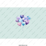 Heart Balloon Tumbler, Watercolor Hearts, Valentine's Day Gift, Cute Tumbler, Pastel Colors, Gift for Her, Birthday Gift - Tawshia