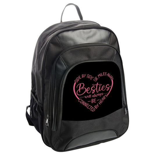 Besties Backpack, Friend Backpack, Friendship Gift, Gift for Best Friend, BFF Backpack, Connected by Heart, Backpack for Friend - Tawshia