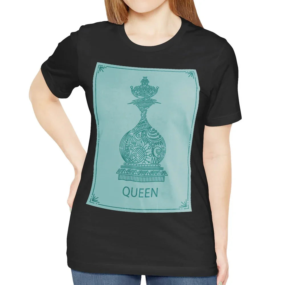 Queen Chess Piece Graphic Printed T-Shirt product