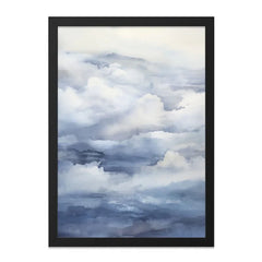 Cloudscape Wall Art, Atmospheric Painting Print, Abstract Cloud Art, Celestial Wall Decor, Modern Home Decor, Dreamy Wall Hanging - Tawshia