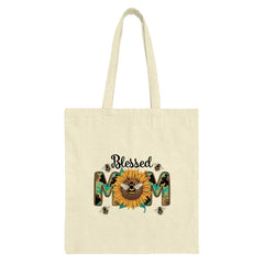 Blessed Mom Tote Bag, Sunflower Tote, Cute Bee Tote, Mother's Day Gift Bag, Everyday Tote Bag, Gift for Mom, Floral Tote, Stylish Tote Bag - Tawshia