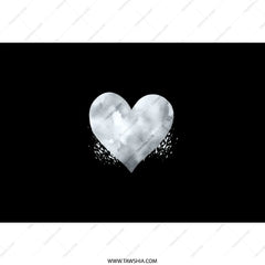 Watercolor Heart Tumbler, Black Tumbler, Heart Design, Stylish Tumbler, Gift for Her, Gift for Him, Unique Tumbler, Coffee Tumbler - Tawshia