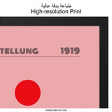 Bauhaus Ausstellung 1919 Wall Art, Modernist Print, Geometric Poster, Exhibition Decor, Minimalist Art, Home Decor - Tawshia