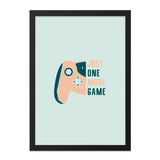 Just One More Game Wall Art, Gamer Print, Video Game Poster, Minimalist Art, Gaming Room Decor, Gift for Gamers, Modern Home Decor - Tawshia