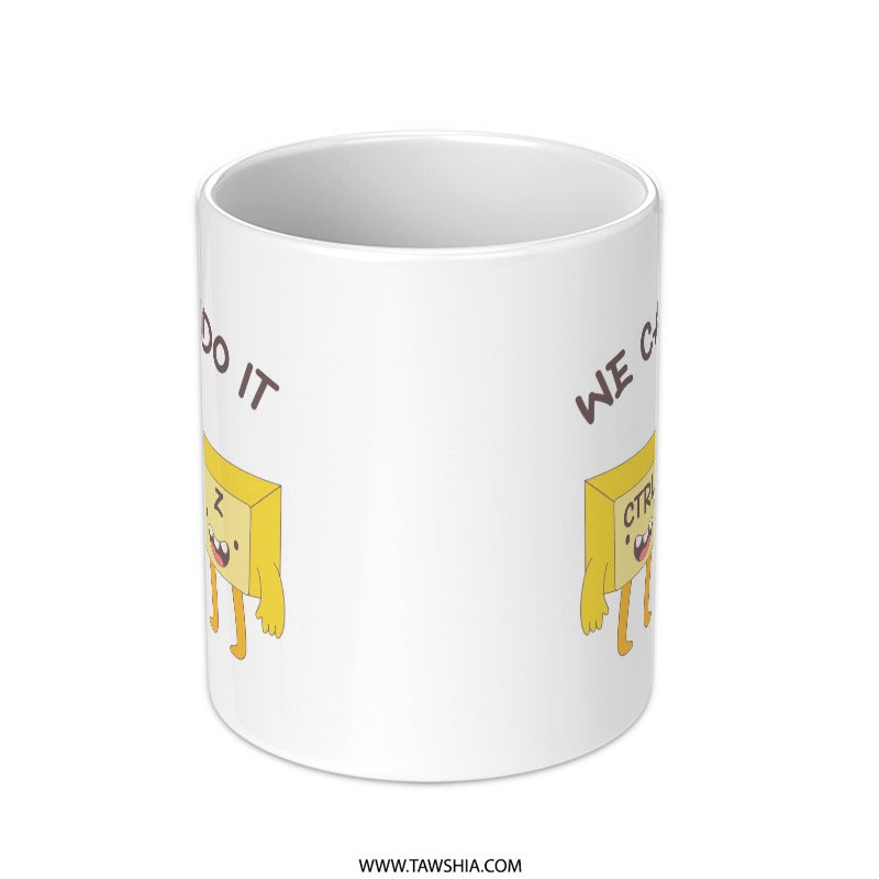 Undo It Mug, Ctrl Z Mug, Programmer Mug, Computer Geek Gift, Keyboard Shortcuts, Cute Cartoon Characters Mug, Office Gift, Funny Mug - Tawshia