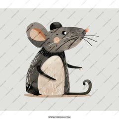 Cute Mouse BackPack, Animal Backpack, Cartoon Rat, School Bag, Stylish Back Pack, Laptop Bag, Kids Backpack, Rodent Backpack, Gift Idea - Tawshia
