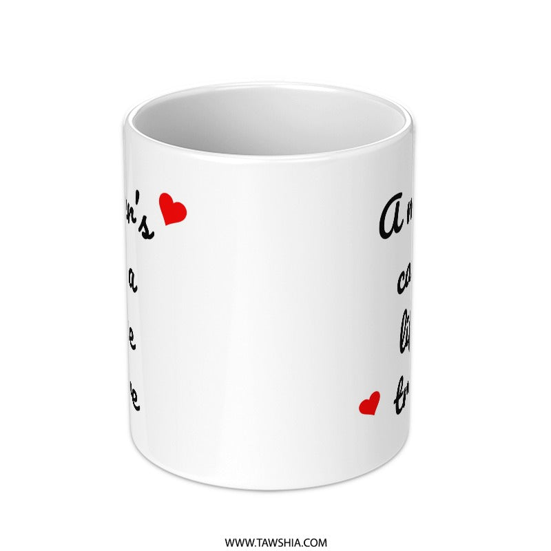 A Mother's Care Mug, Lifetime Treasure Coffee Mug, Heart Mug, Mom Gift, Mothers Day Mug, Mothers Love, Sentiment Mug, Quote Mug - Tawshia
