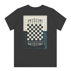 Chess Board Design on Black Background T-shirt product
