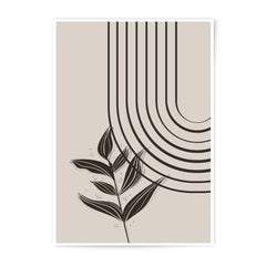 Minimalist Leaf Photographic Print, Neutral Tones Art, Modern Abstract Art, Botanical Print, Home Decor, Wall Art, Simple Design - Tawshia