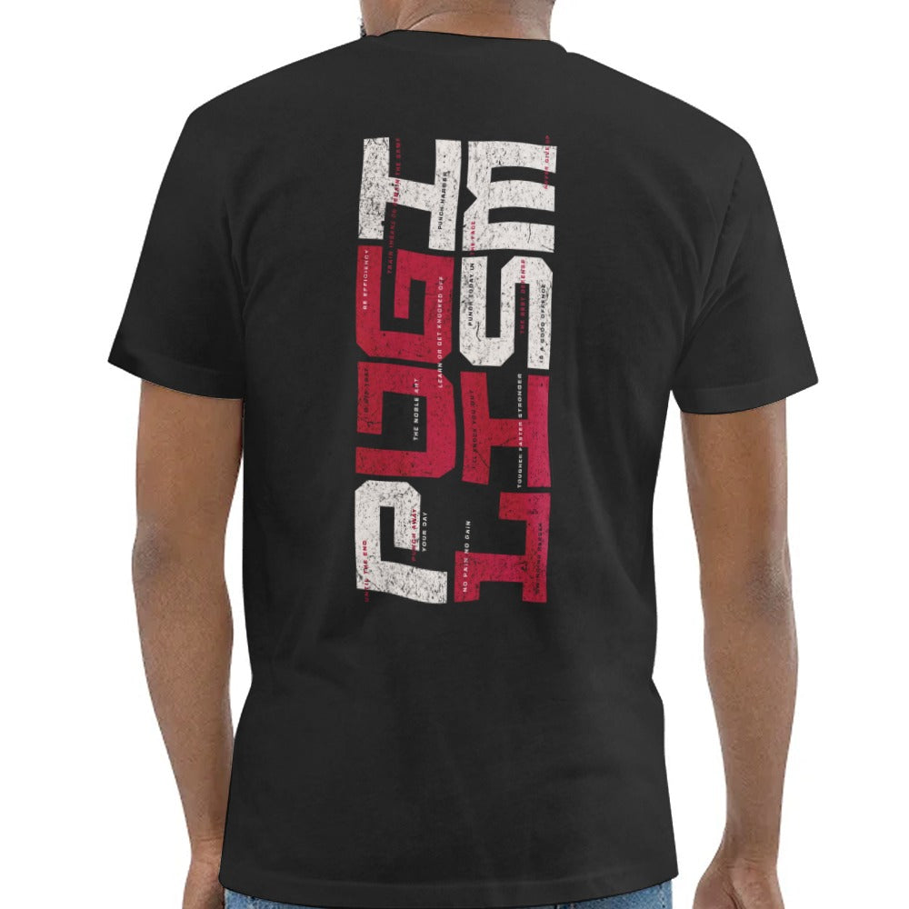 Unique Design Graphic Back Print Black Shirt product