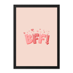BFF Wall Art, Best Friend Forever Print, Friendship Decor, Cute Wall Decor, Room Decor, Gift for Her, Valentines Day Wall Art - Tawshia