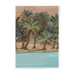 Tropical Palm Tree Photographic Print, Beach Landscape Art, Summer Vibe Photo, Coastal Decor, Exotic Vacation Theme, Wall Art Decor - Tawshia
