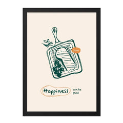 Steak Wall Art Print, Kitchen Decor, Foodie Gift, Happiness Art, Funny Steak Art, Dining Room Art, Grill Art, Unique Home Decor, Wall Art - Tawshia