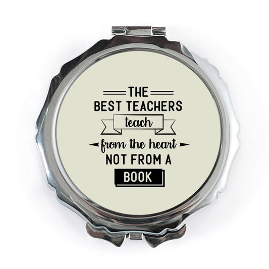 Best Teacher Pocket Mirror, Teacher Appreciation Gift, Gift For Teacher, Heartfelt Teacher, Teacher From The Heart, Pocket Mirror - Tawshia
