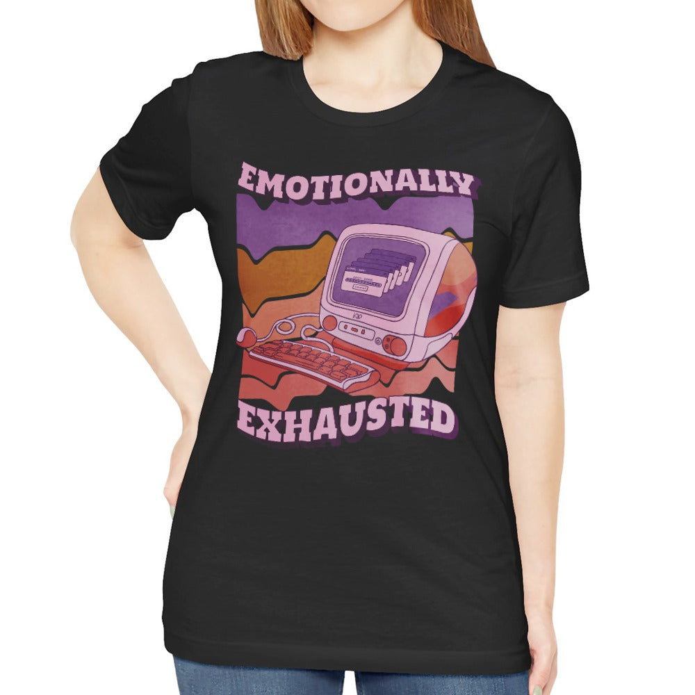 Emotionally Exhausted Vintage Style Graphic Tee product