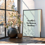 Mothers Love Wall Art, Mom Gift, Nursery Decor, Inspirational Quote Print, Family Wall Decor, Heart Art, Home Decor, Gift for Her - Tawshia